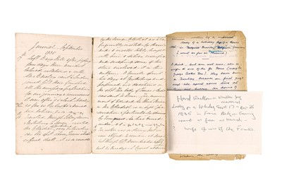 Lot 230 - (Cornwall, Barclay and Fox family interest) A Lady's travel journal