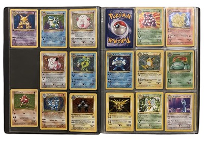 Lot 230 - Pokemon TCG 'Shadowless' trading cards.