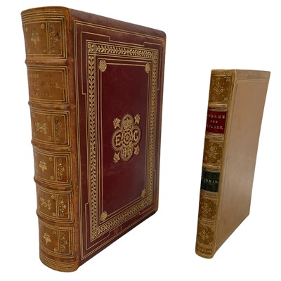 Lot 28 - Two Fine leather-bound books, one by J Ruskin "...