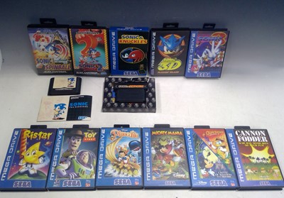 Lot 19 - Twelve, Sega Megadrive Cartridges. Eleven are...