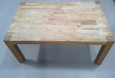 Lot 2 - A Blonde Oak, Dining Table. The Table measures...