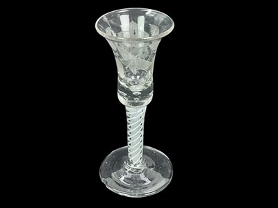 Lot 190 - A George III wine glass.