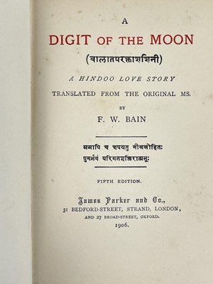 Lot 303 - (Hindoo Folklore) F. W. Bain (trans)