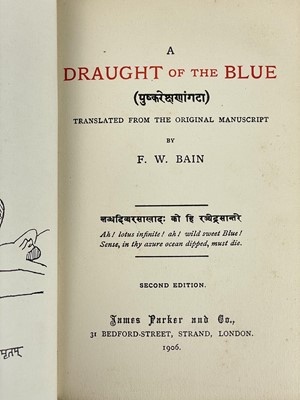 Lot 303 - (Hindoo Folklore) F. W. Bain (trans)