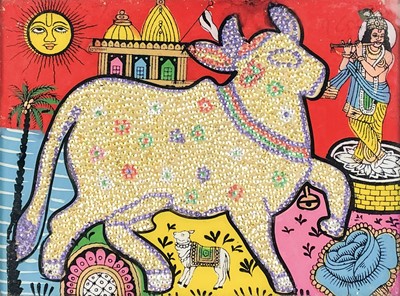 Lot 244 - An Indian Sacred Cow picture.