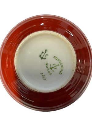 Lot 231 - A Porsgrund Norge wedding procession bowl.