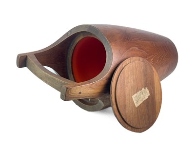 Lot 245 - Jens Quistgaard for Dansk Designs, a teak 'Congo' ice bucket and cover.