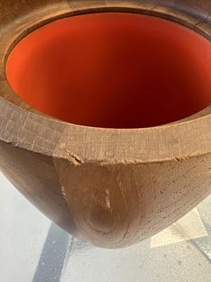 Lot 245 - Jens Quistgaard for Dansk Designs, a teak 'Congo' ice bucket and cover.