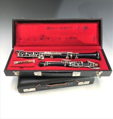 Lot 99 - A Buisson student oboe, with original case,...