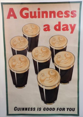 Lot 177 - A Guinness advertising poster, after John...
