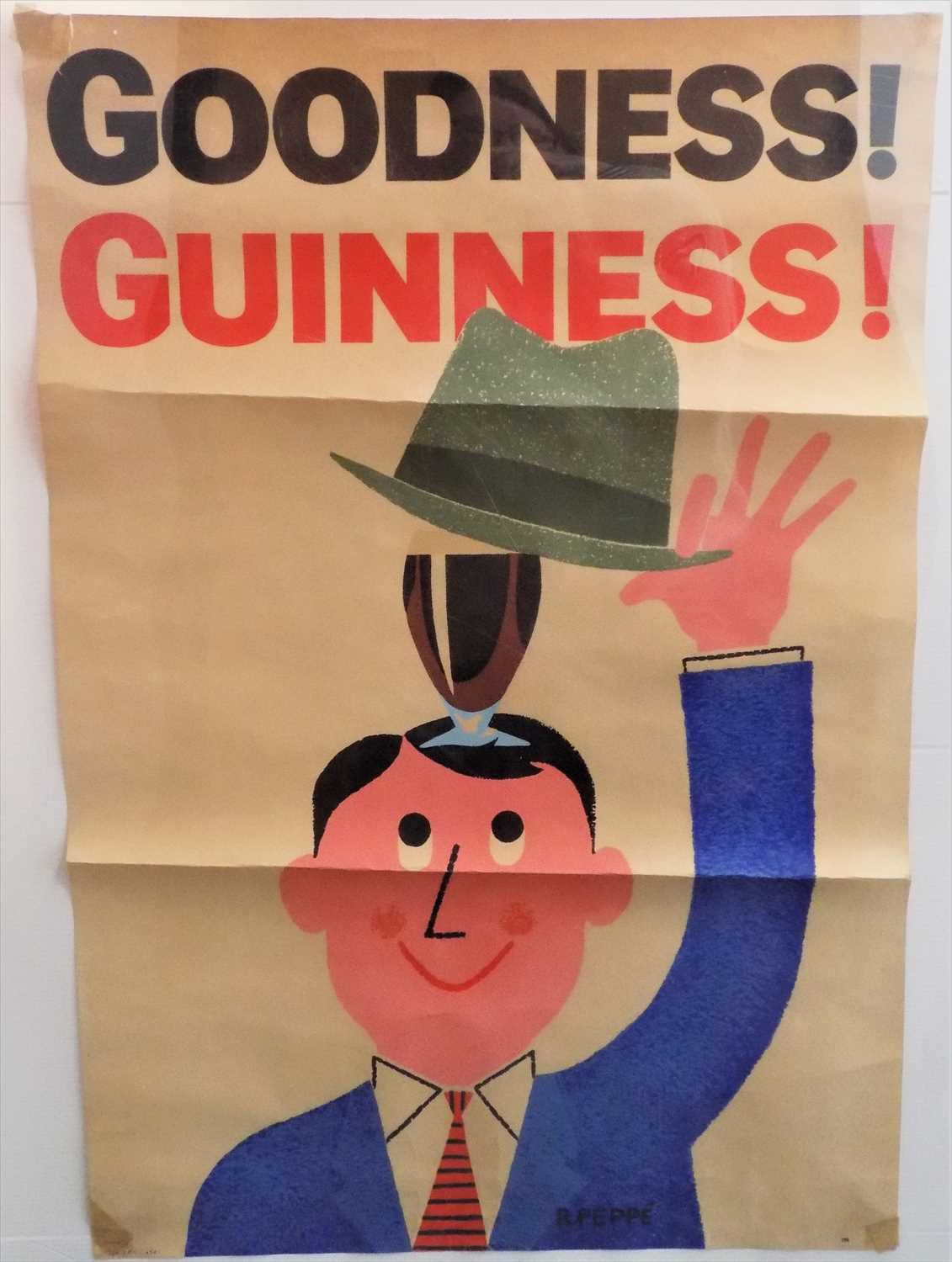 Lot 180 - A Guinness advertising poster, after R. Peppe,...