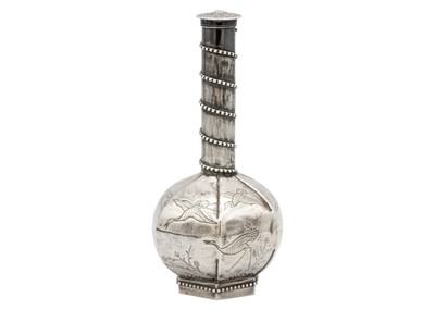 Lot 217 - A Japanese silver water sprinkler.