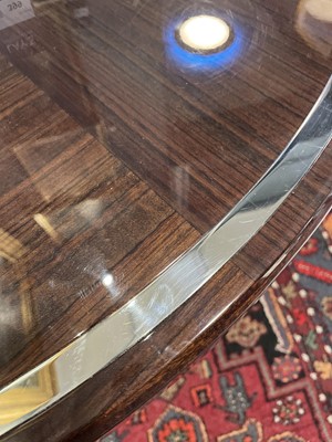 Lot 399 - Superyacht furnishings, a contemporary circular dining table.