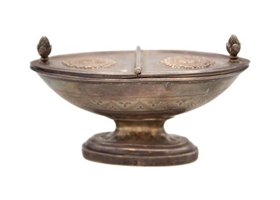 Lot 197 - A nineteenth-century French silver incense boat.