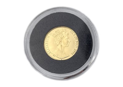 Lot 95 - A 1994 Isle Of Man 1/20 ounce gold 'Angel' coin.