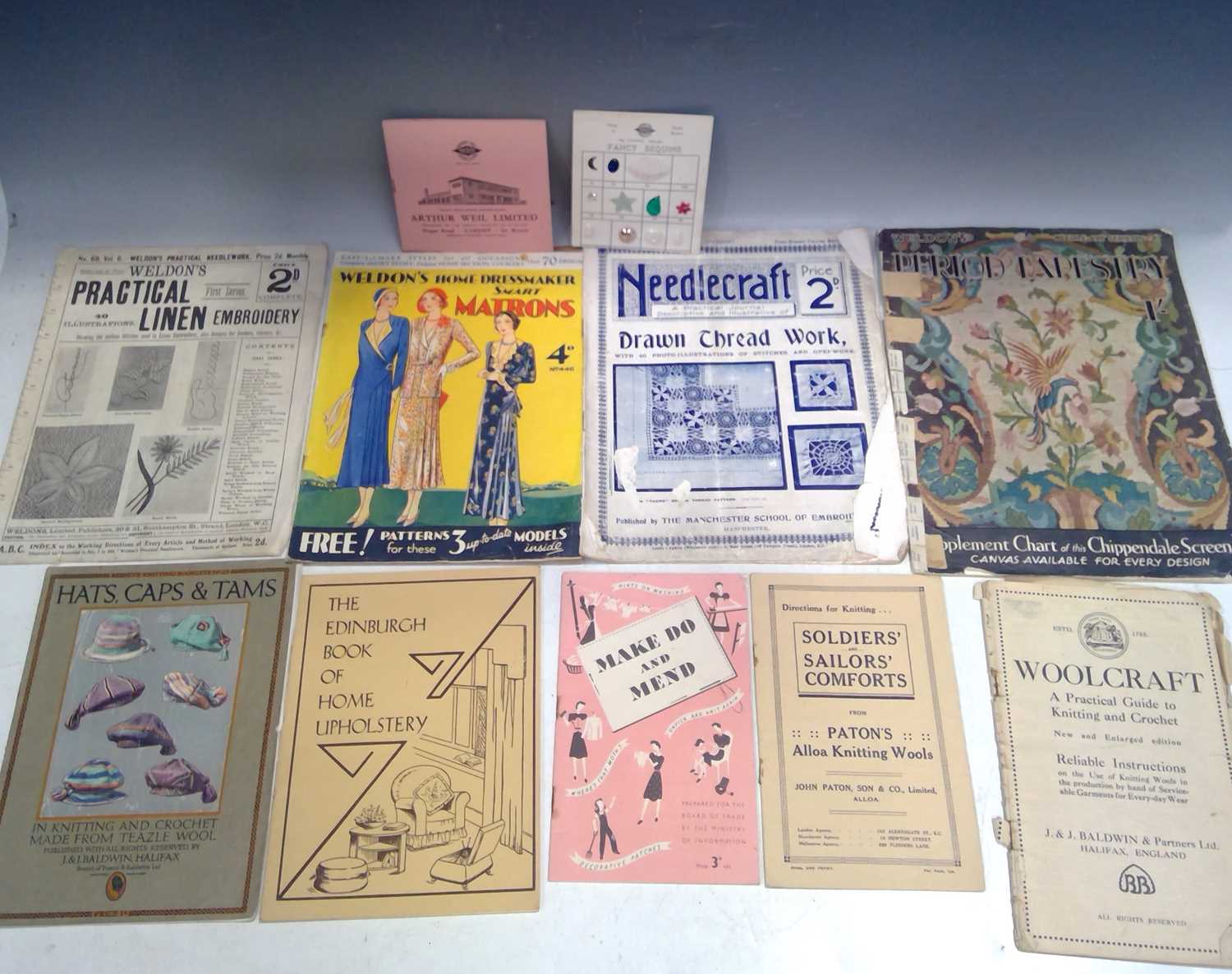 Lot 150 - A selection of vintage pattern books,