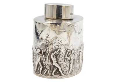 Lot 200 - A Victorian silver tea caddy by George Nathan & Ridley Hayes.