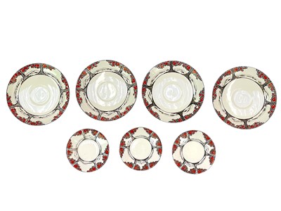 Lot 222 - A selection of Crown Ducal Ware in the Orange Tree pattern.
