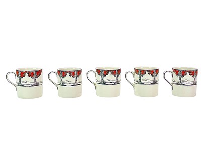 Lot 222 - A selection of Crown Ducal Ware in the Orange Tree pattern.