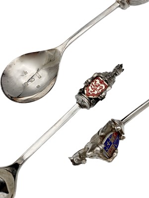 Lot 266 - The Queen's Beasts silver and enamel spoons collection by Toye, Kenning & Spencer.