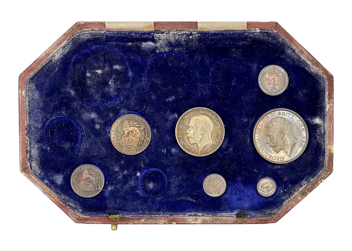 Lot 85 - A George V 1911 Royal Mint cased part specimen coin set.