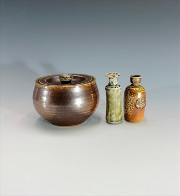 Lot 987 - A Guy Sydenham covered bowl, impressed marks...