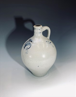 Lot 988 - A 19th century German stoneware flagon, grey...