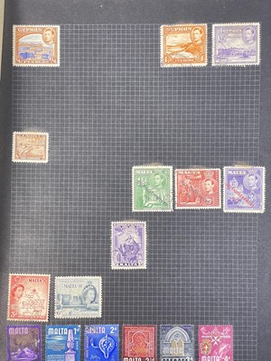 Lot 184 - A collection of stamps with an 'Imperial' album with Victorian empire examples.