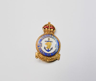 Lot 202 - Enamel RAF squadron pin badges: A collection...