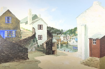 Lot 218 - James R. RICHARDSON (XX) Polperro Two oils on...