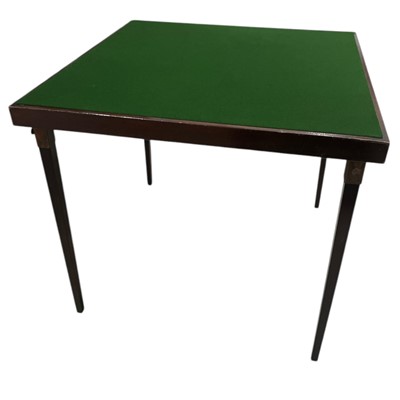 Lot 10 - A vintage British folding games table by Vono...