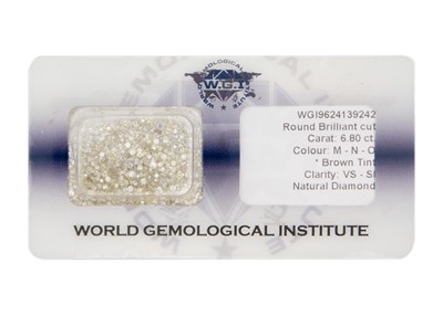 Lot 195 - A certified parcel of 6.80ct loose melee diamonds.