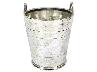 Lot 101 - A silver plated champagne cooler ice bucket.