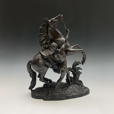 Lot 193 - A French spelter 'Marly' horse, late 19th...