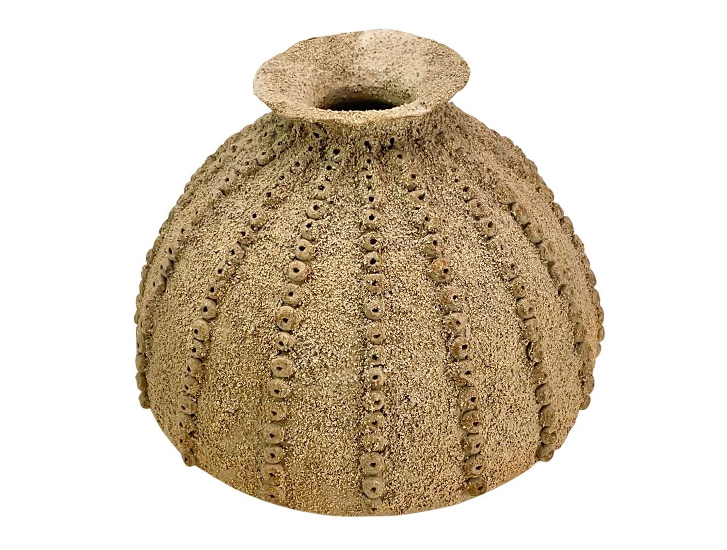 Lot 313 - Ceramic Sea Urchin Squat Vase