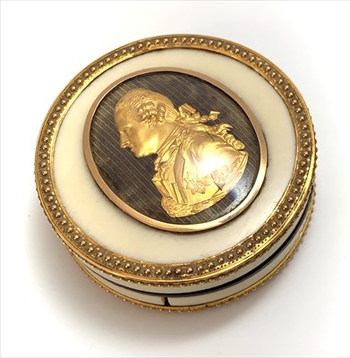 Lot 2456 - An 18th century European ivory snuff box...
