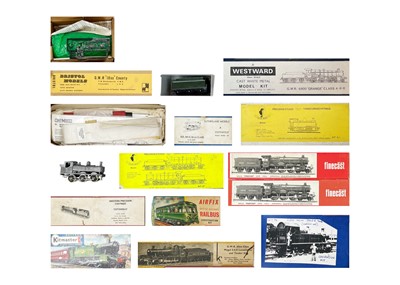 Lot 327 - A collection of OO gauge loco and railway kits within boxes.