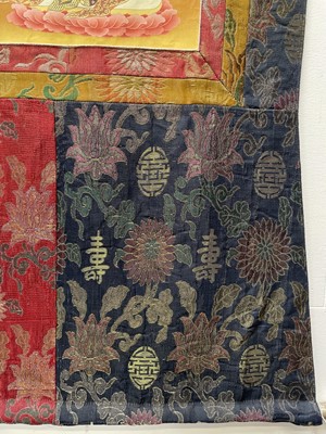 Lot 551 - A Tibetan Thangka depicting White Tara.