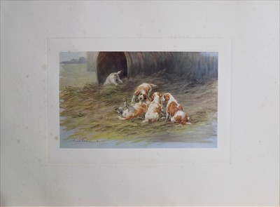 Lot 455 - After Maude EARL (1964-1943) Dogs A pair of...