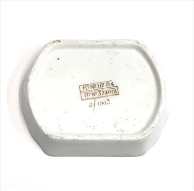 Lot 1030 - A White Star Line First Class butter dish,...