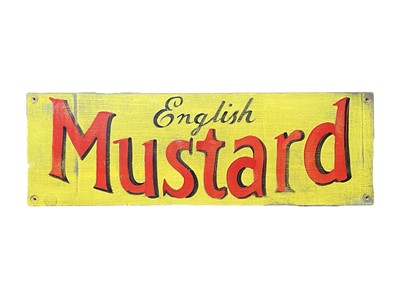 Lot 131 - A handpainted 'English Mustard' sign.