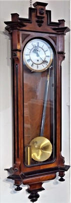 Lot 3310 - A 19th century walnut Vienna regulator type...