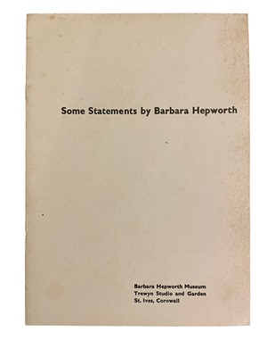 Lot 26 - Barbara HEPWORTH (1903-1975) & John WELLS (1907-2000)