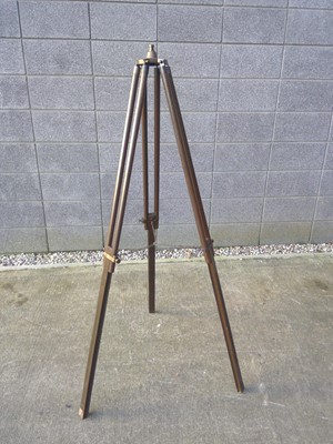 Lot 6 - A Vintage Tripod. The Maximum height is 146cm.