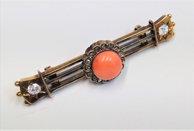 Lot 2566 - A Victorian gold Roman Revival coral and...