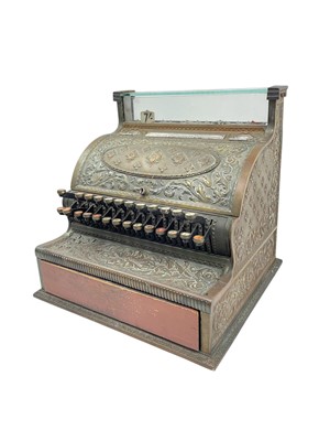 Lot 69 - A late 19th century American National cash register.