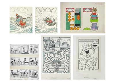 Lot 425 - Miscellaneous original artwork 1960s – 1980s.