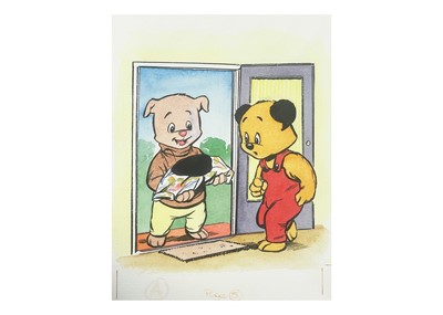 Lot 431 - (Sooty and Sweep) Original Book Artwork