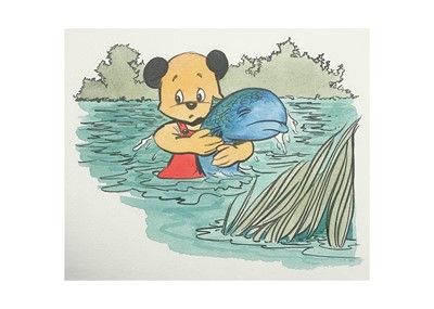 Lot 431 - (Sooty and Sweep) Original Book Artwork