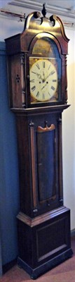 Lot 3318 - A Scottish mahogany eight day longcase clock,...